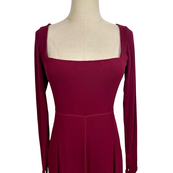 POPFLEX Go With The Flow Long Sleeve Jumpsuit in Vineyard Wine-Still Full Price - Picture 3 of 15